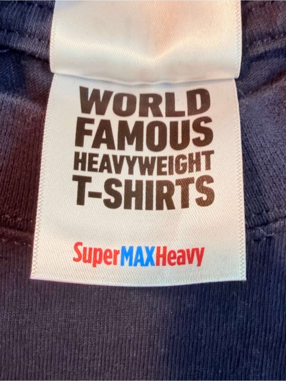 Shaka Wear | Super Max Heavy | Navy Blue | Heavyweight T Shirt | Size Medium - Picture 10 of 11